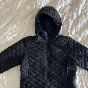 North face lightweight quilted/hooded puffer. Size large. Great condition!